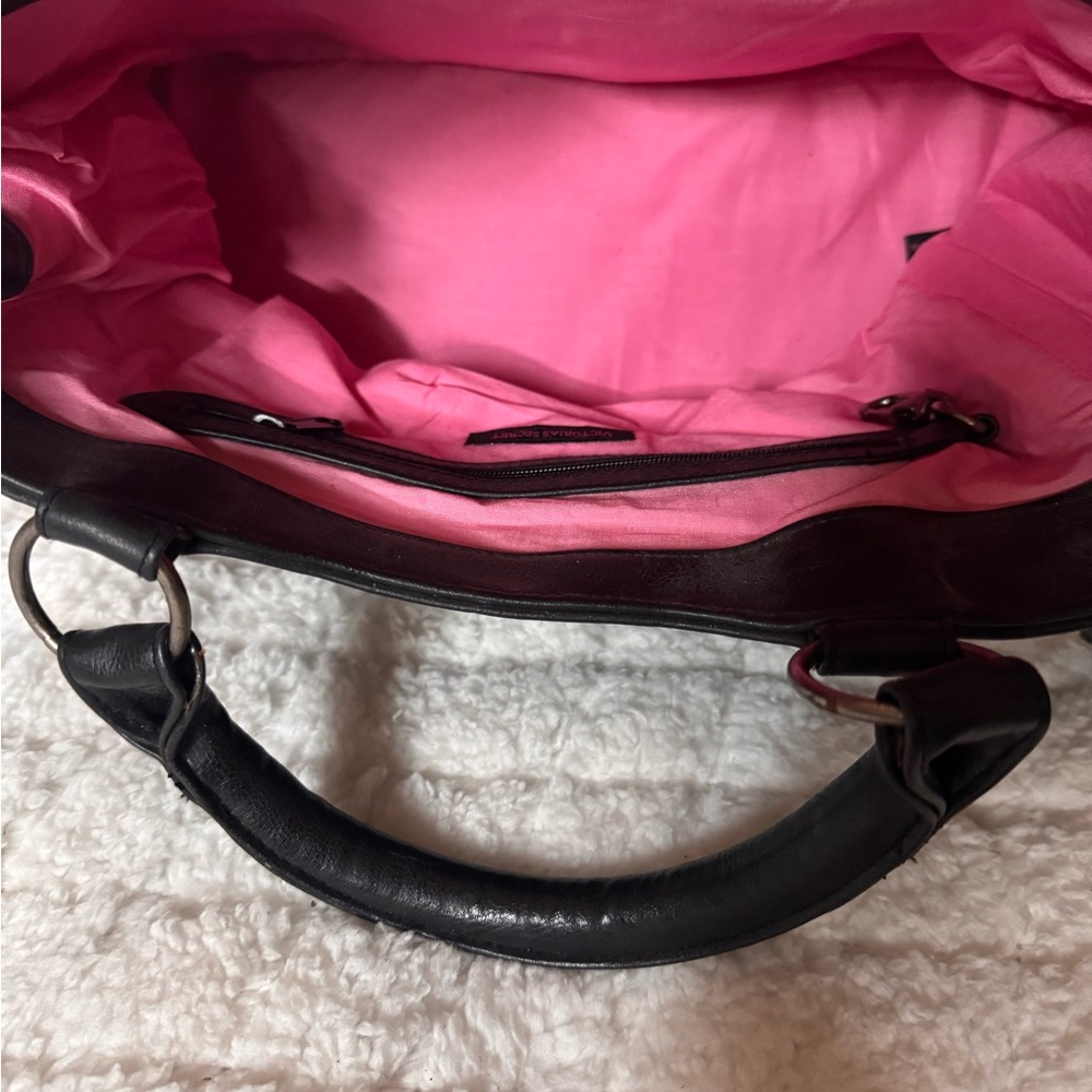Vintage Victoria’s Secret Leather Black Bag - Picture 3 of 6